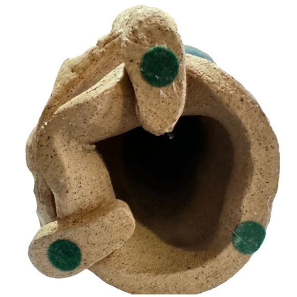 Vtg Studio Pottery Scottish Highland Gnome Carpenter Figurine Signed B Bach 1981 - Picture 6 of 6